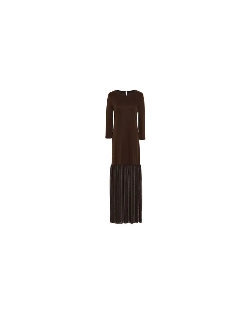 IMPERIAL KLEIDER - Maxi-Kleiderauf YOOX.COM Schokobraun