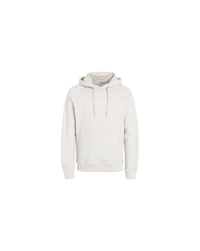 Woolrich VARSITY HOODIE   - TOPS - Sweatshirtsauf YOOX.COM Cremeweiß