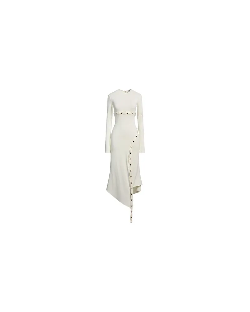 ATTICO KLEIDER - Maxi-Kleiderauf YOOX.COM Cremeweiß