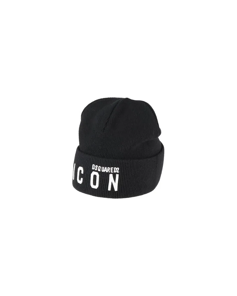 Dsquared2 ICON - ACCESSOIRES - Mützen & Hüteauf YOOX.COM Schwarz