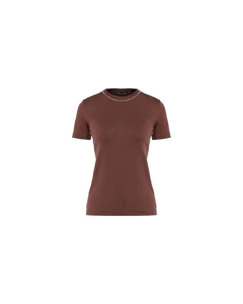 Fabiana Filippi TOPS - T-shirtsauf YOOX.COM Schokobraun