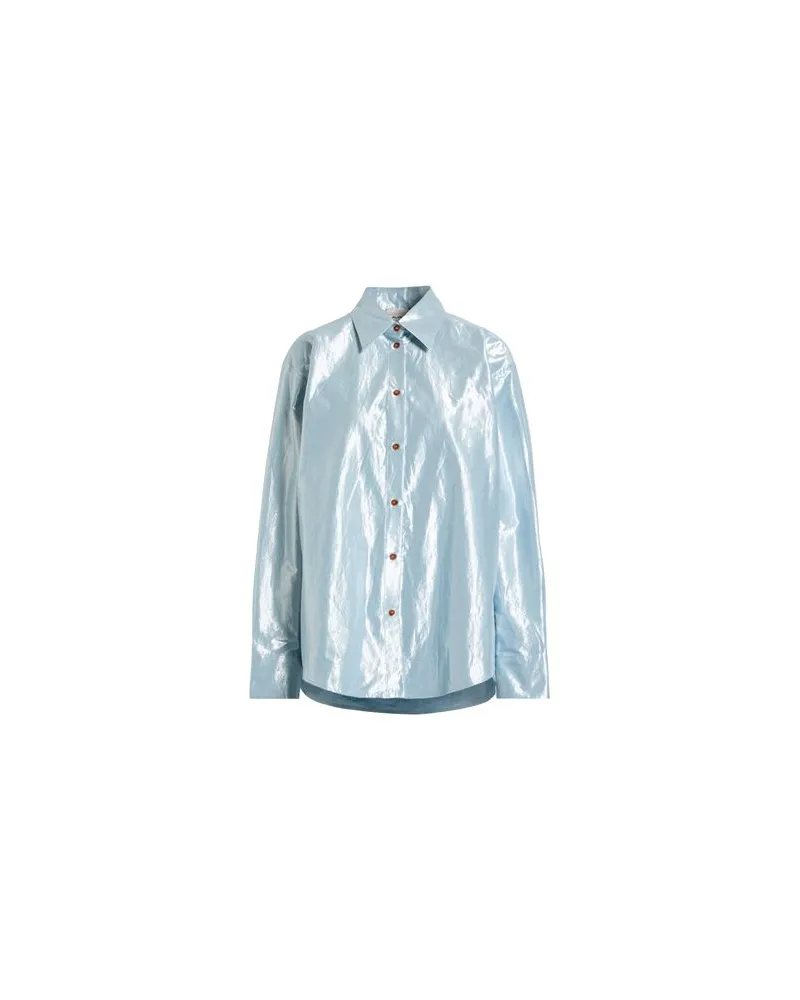 ALYSI TOPS - Hemdenauf YOOX.COM Himmelblau