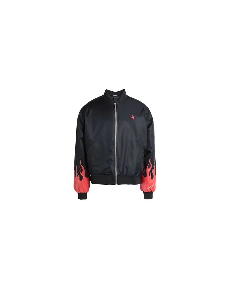 Vision Of Super BLACK BOMBER FLAMES   - JACKEN & MÄNTEL - Jacken und Anoraksauf YOOX.COM Rot