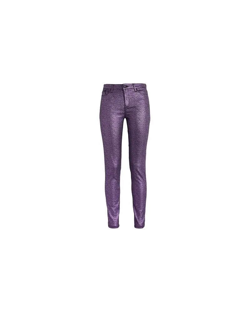 Karl Lagerfeld SHINY SKINNY DENIM PANTS  - HOSEN & RÖCKE - Jeanshosenauf YOOX.COM Malve