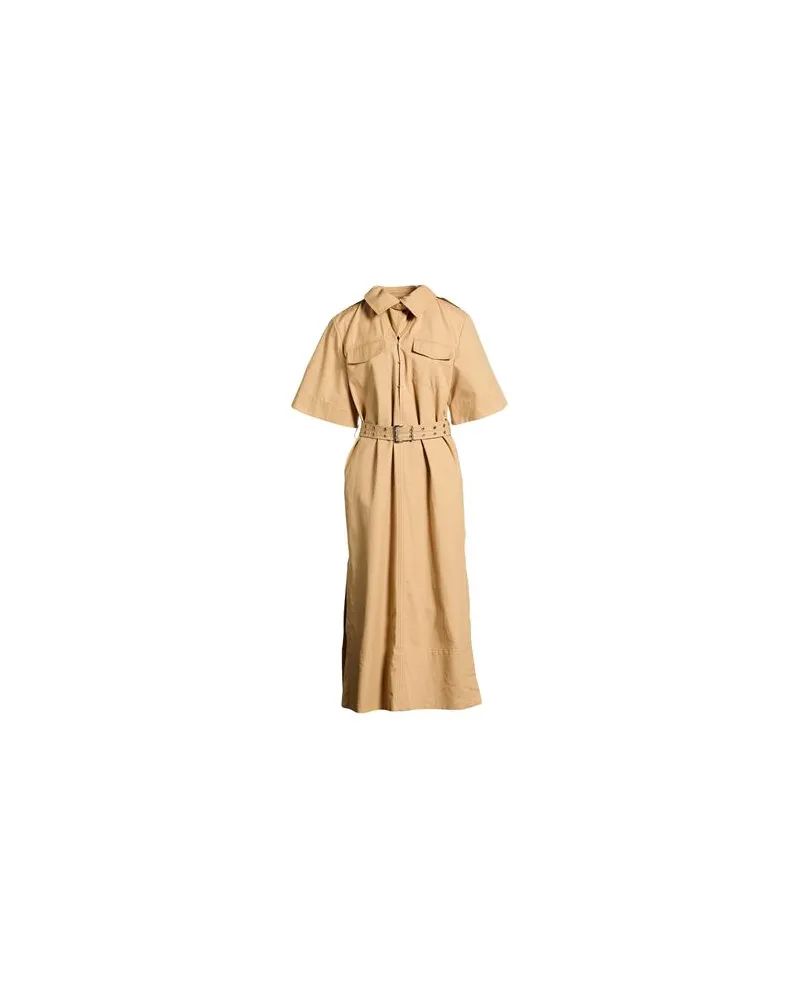Ganni KLEIDER - Maxi-Kleiderauf YOOX.COM Sand