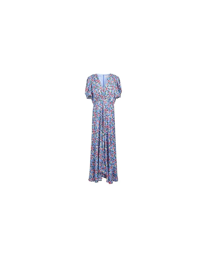 Saloni KLEIDER - Maxi-Kleiderauf YOOX.COM Blaugrau