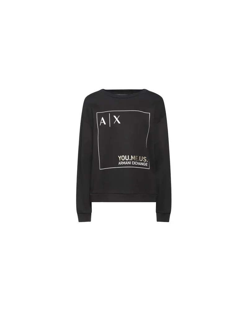 Armani Exchange TOPS - Sweatshirtsauf YOOX.COM Schwarz