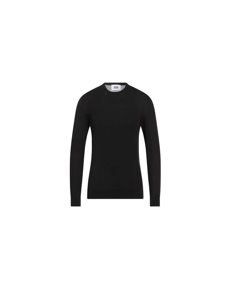 Alpha Studio STRICKWAREN - Pulloverauf YOOX.COM Schwarz