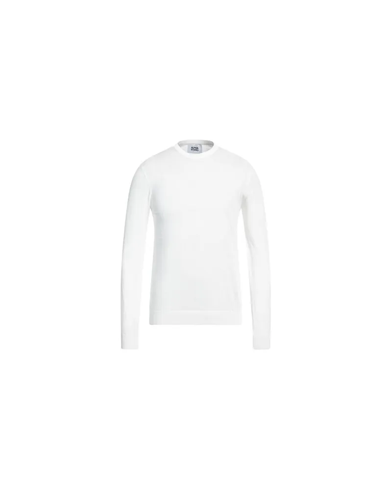 Alpha Studio STRICKWAREN - Pulloverauf YOOX.COM Weiß