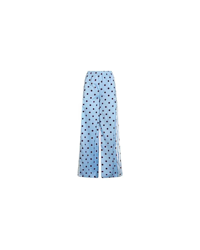 adidas WIDE LEG PANTS - HOSEN & RÖCKE - Hosenauf YOOX.COM Himmelblau