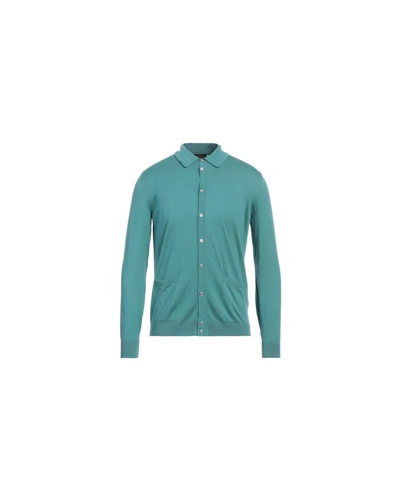 Roberto Collina STRICKWAREN - Strickjackenauf YOOX.COM Tūrkis