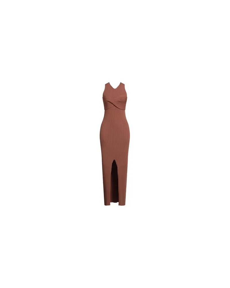 Nanushka KLEIDER - Maxi-Kleiderauf YOOX.COM Braun