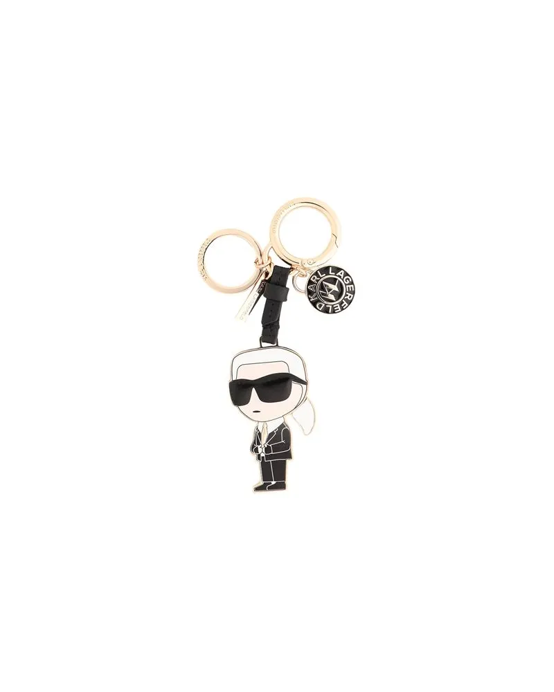Karl Lagerfeld K/IKONIK 2.0 KARL CHARM KEYCH  - Kleinlederwaren - Schlüsselanhängerauf YOOX.COM Gold