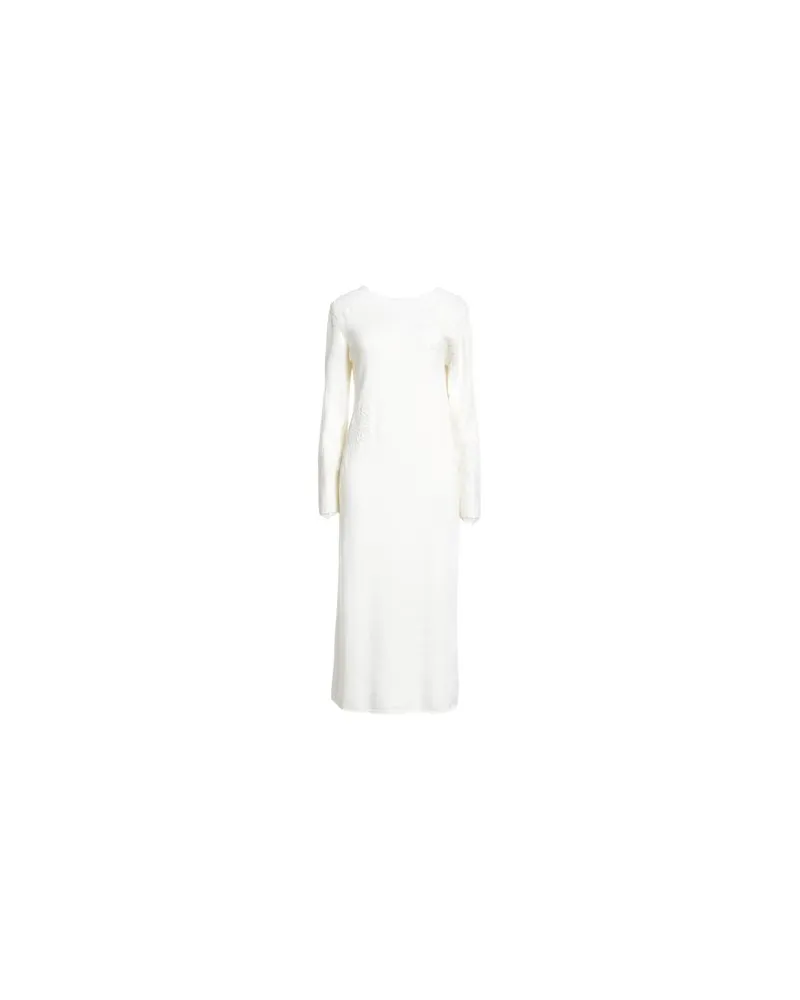 Raffaela D'Angelo KLEIDER - Midi-Kleiderauf YOOX.COM Cremeweiß