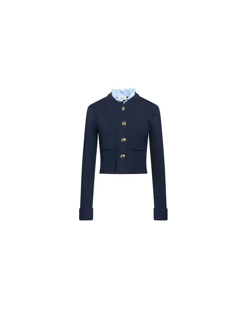 Sandro STRICKWAREN - Strickjackenauf YOOX.COM Marineblau