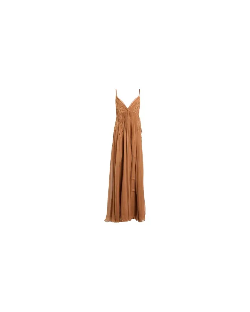 Alberta Ferretti KLEIDER - Maxi-Kleiderauf YOOX.COM Braun