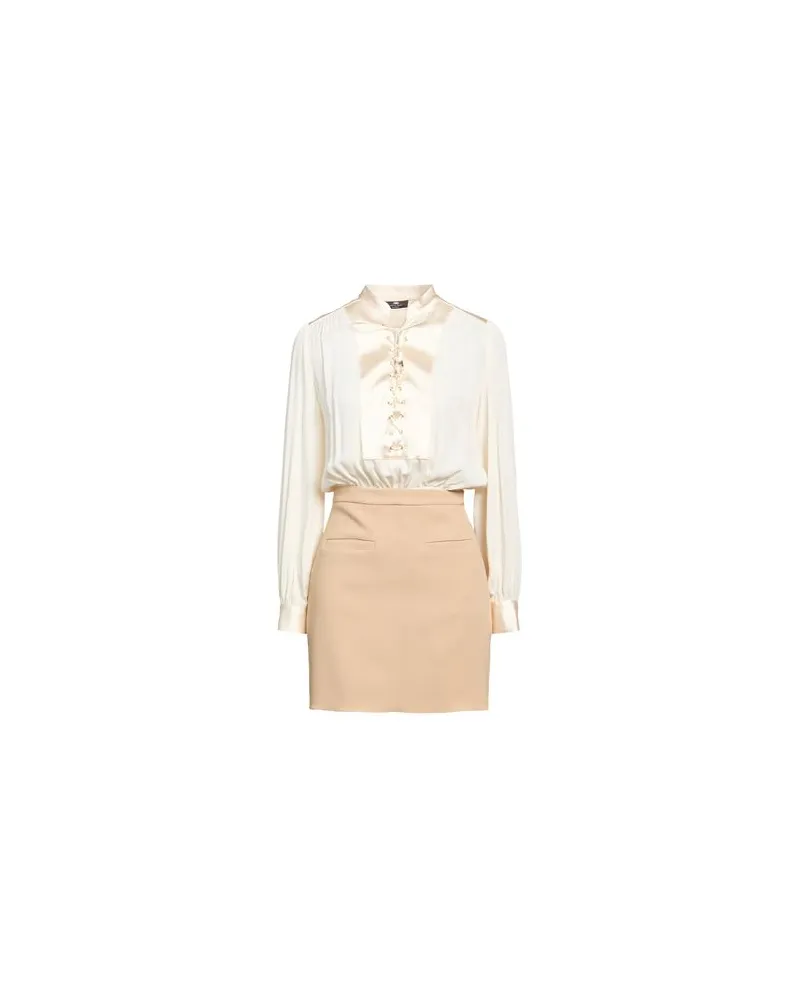 Elisabetta Franchi KLEIDER - Mini-Kleiderauf YOOX.COM Elfenbein