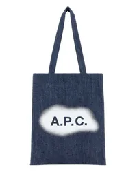 A.P.C. Schultertasche Taubenblau