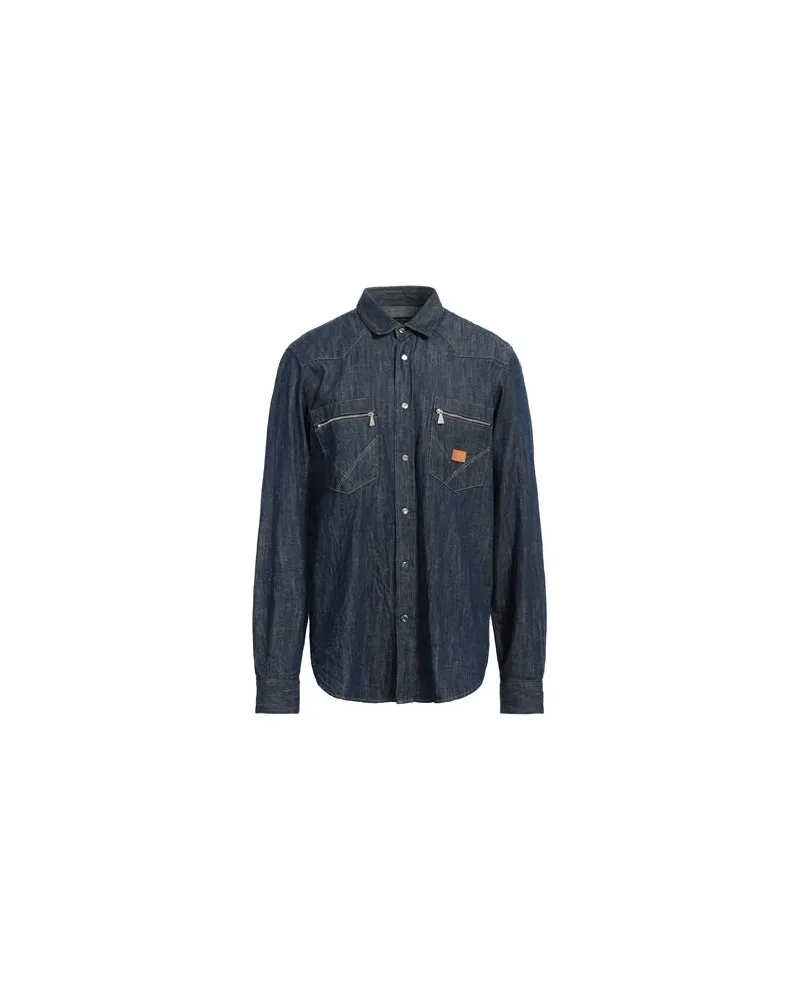 Roy Roger's ROŸ ROGER TOPS - Jeanshemdenauf YOOX.COM Blau