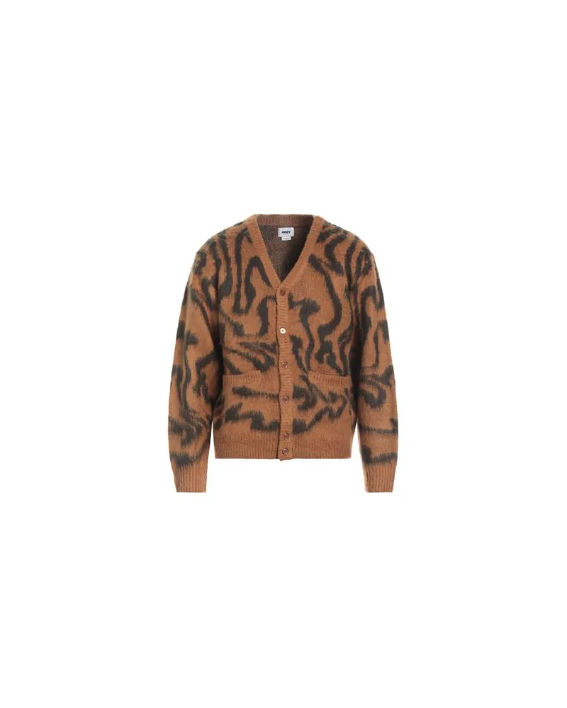 Obey STRICKWAREN - Strickjackenauf YOOX.COM Braun