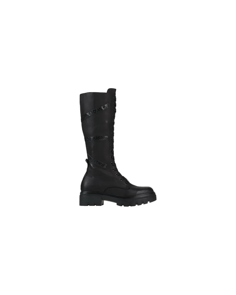 Replay SCHUHE - Stiefelauf YOOX.COM Schwarz