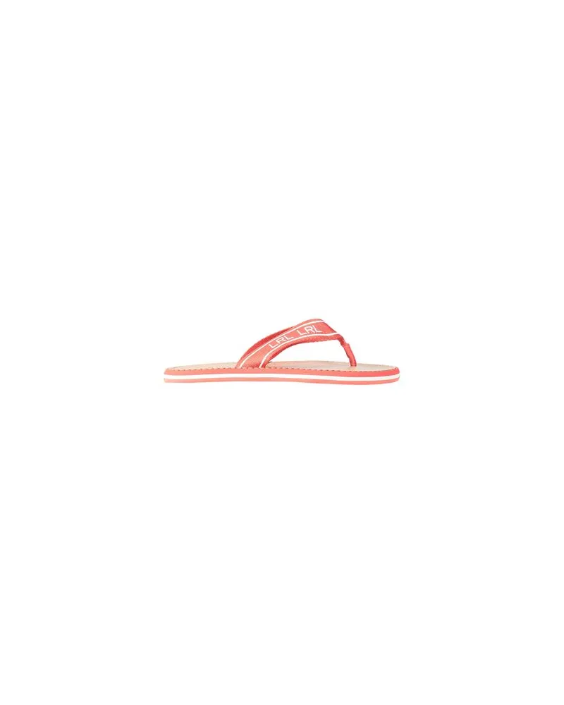 Ralph Lauren ROXXY WEBBED LOGO FLIP-FLOP - SCHUHE - Zehentrennerauf YOOX.COM Orange