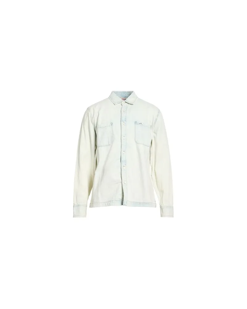 Guess TOPS - Jeanshemdenauf YOOX.COM Blau