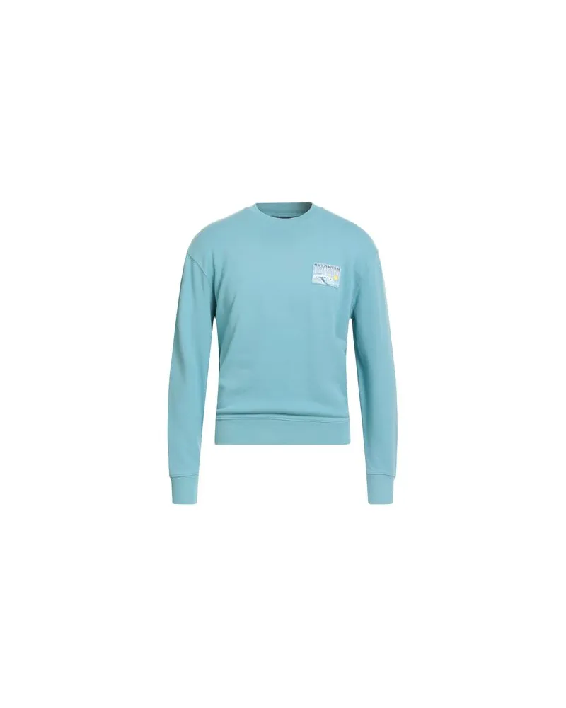 Kitsuné X VILEBREQUIN - TOPS - Sweatshirtsauf YOOX.COM Himmelblau