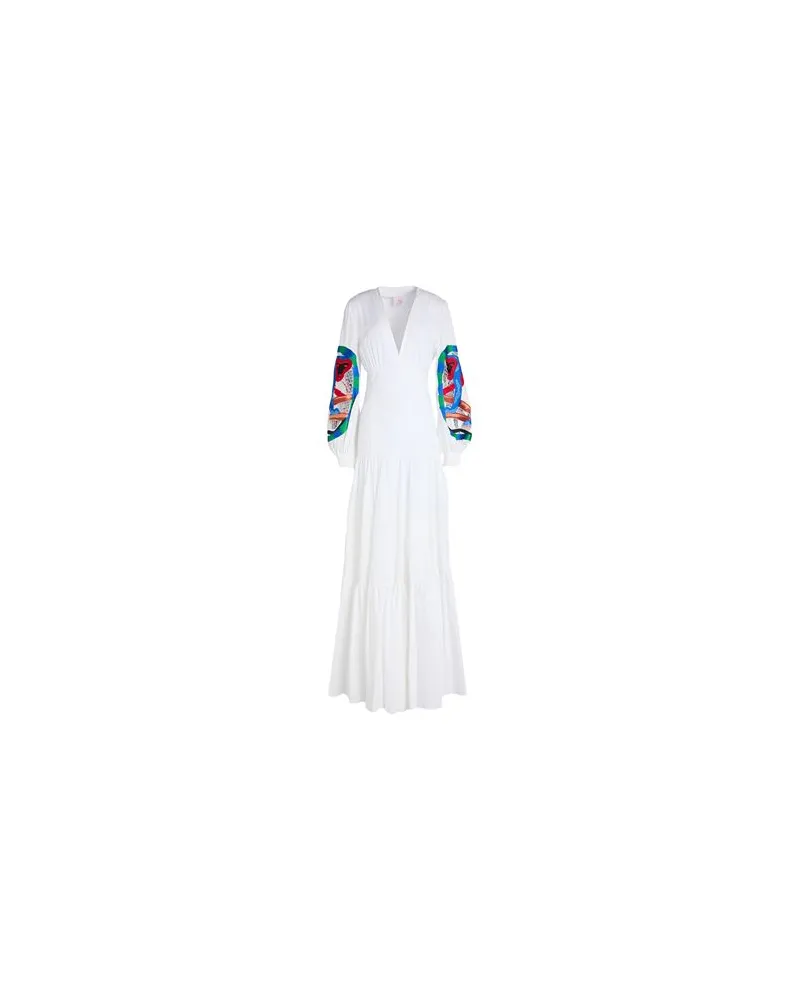 Stella Jean KLEIDER - Maxi-Kleiderauf YOOX.COM Weiß