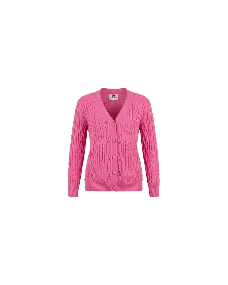 No Secrets STRICKWAREN - Strickjackenauf YOOX.COM Fuchsia