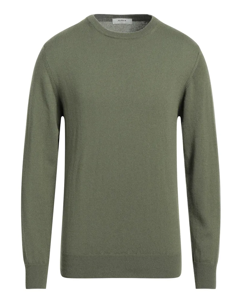 Alpha Studio Pullover Militärgrün