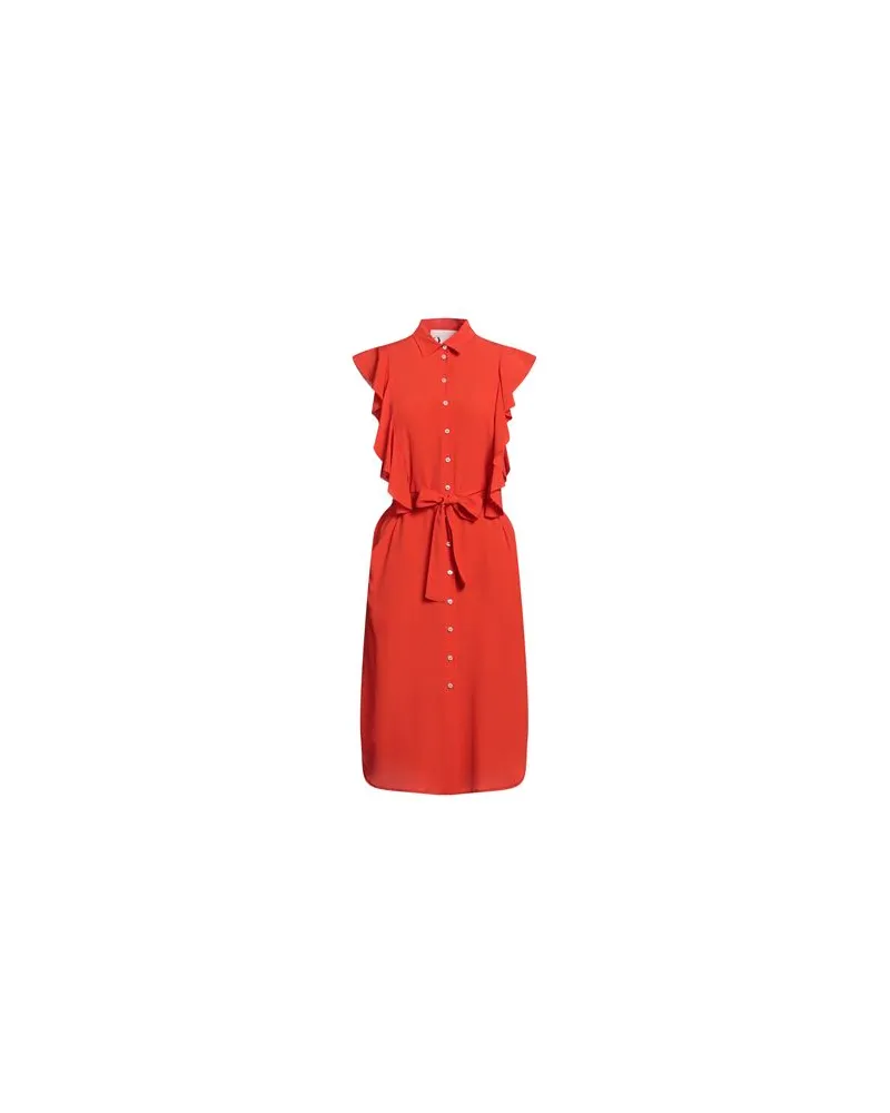 8PM KLEIDER - Midi-Kleiderauf YOOX.COM Tomatenrot