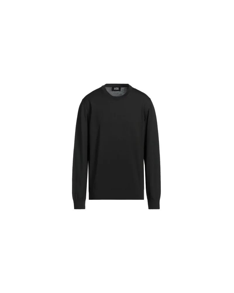 Alpha Studio STRICKWAREN - Pulloverauf YOOX.COM Schwarz