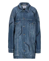 Moschino Jeansjacke/-mantel Blau