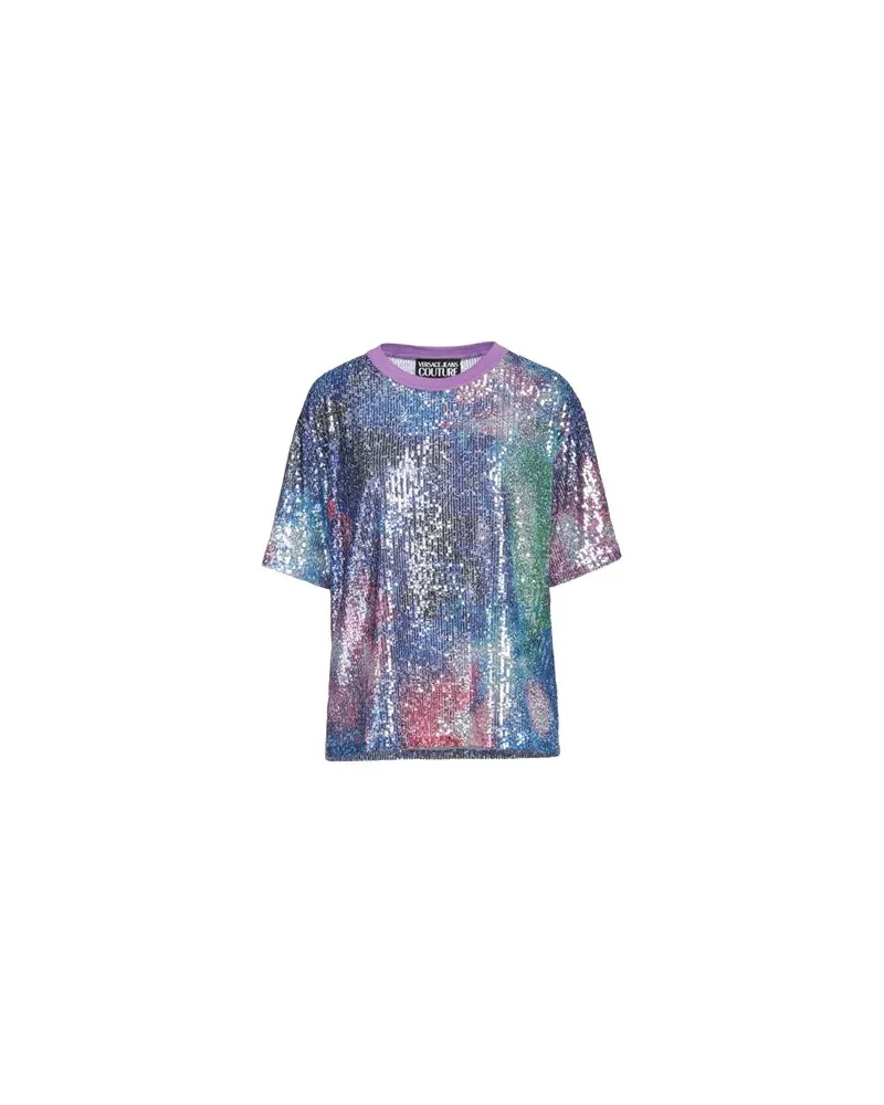 Versace Jeans TOPS - T-shirtsauf YOOX.COM Blau