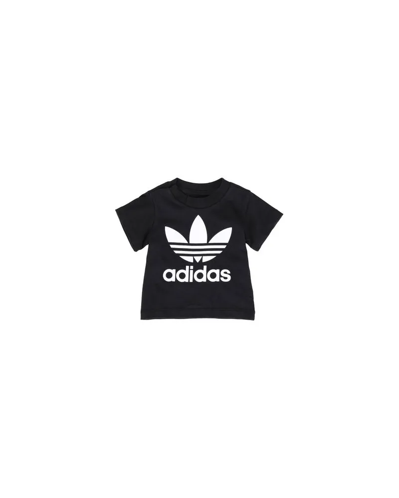 adidas TREFOIL TEE     - TOPS - T-shirtsauf YOOX.COM Schwarz