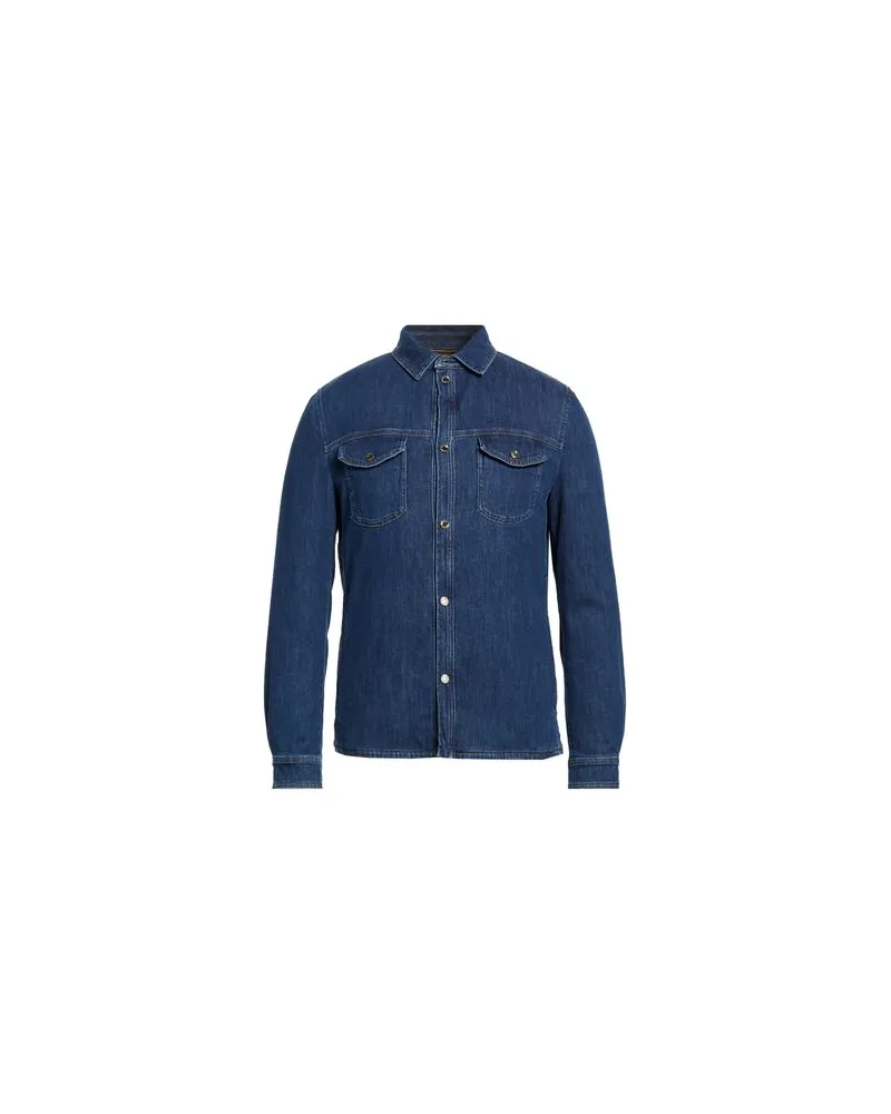 MOORER JACKEN & MÄNTEL - Jeansjacken/Mäntelauf YOOX.COM Blau