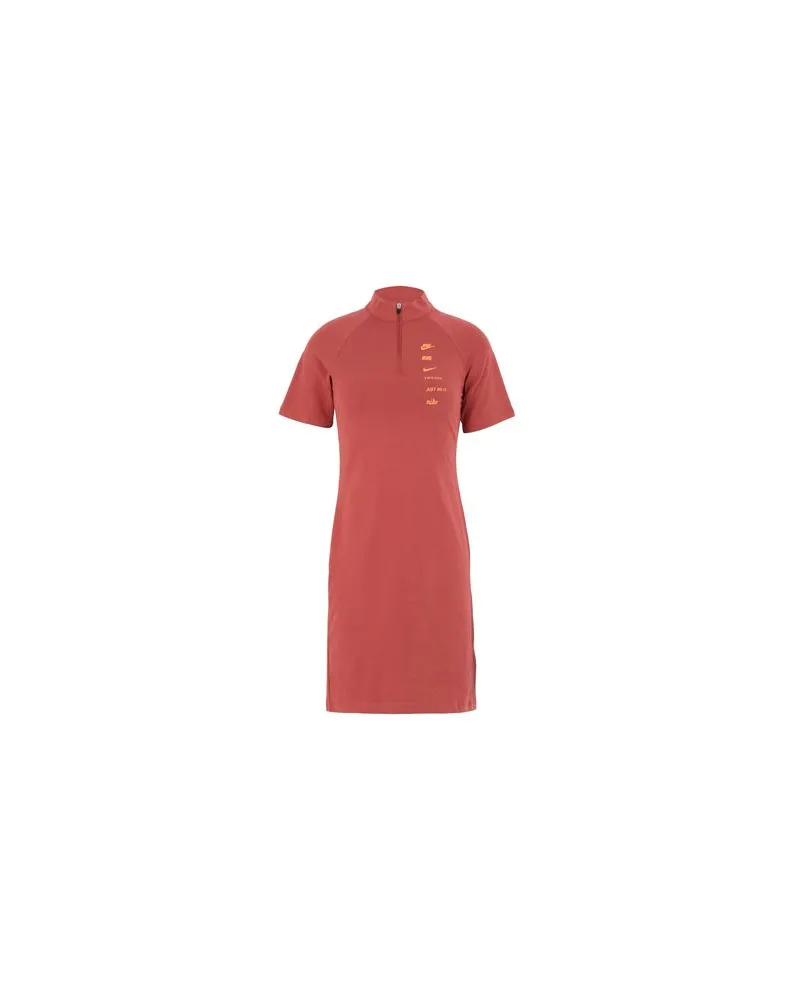 Nike W NSW SWSH DRESS SS   - KLEIDER - Mini-Kleiderauf YOOX.COM Ziegelrot