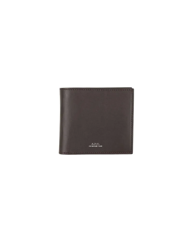 A.P.C. Kleinlederwaren - Brieftaschenauf YOOX.COM Dunkelbraun