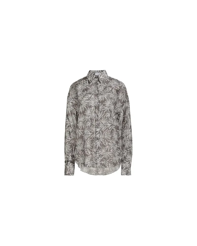 Brunello Cucinelli TOPS - Hemdenauf YOOX.COM Grau