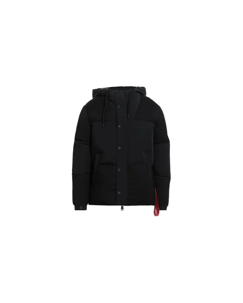 AFTER/LABEL JACKEN & MÄNTEL - Pufferjacken & Daunenjackenauf YOOX.COM Schwarz