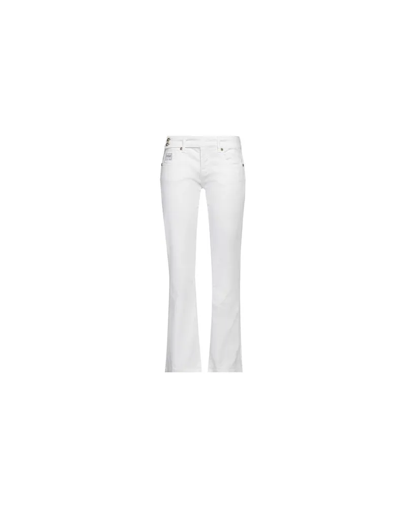 Versace Jeans HOSEN & RÖCKE - Jeanshosenauf YOOX.COM Weiß