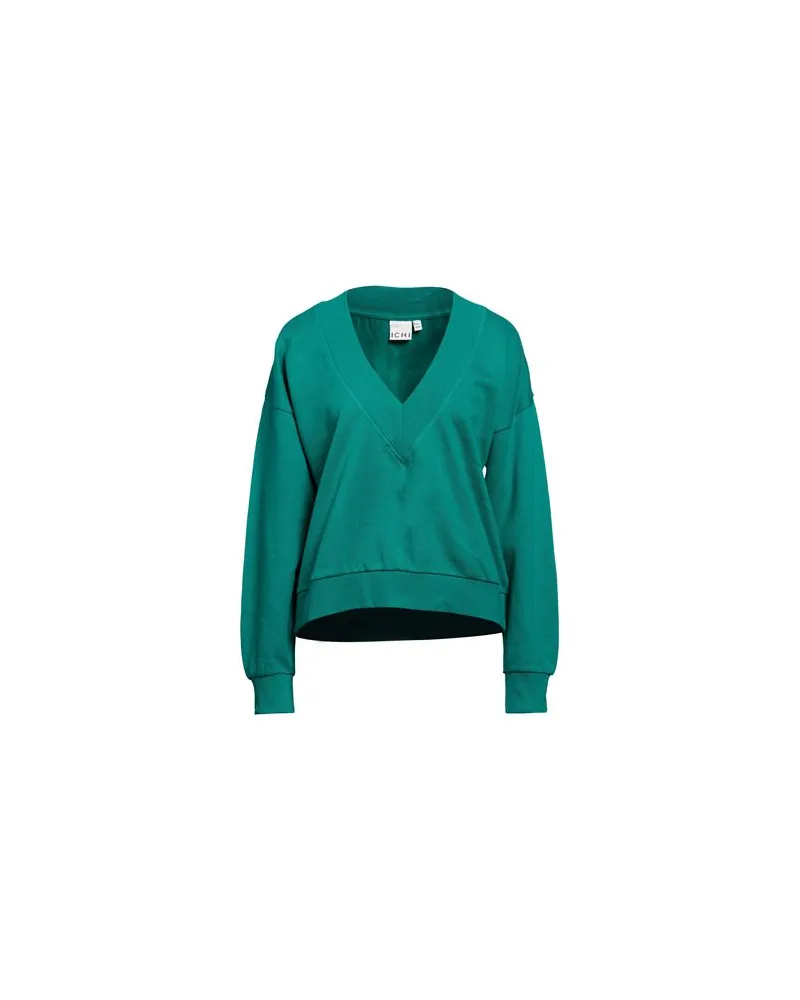 ICHI TOPS - Sweatshirtsauf YOOX.COM Smaragdgrün