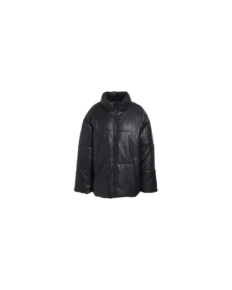 Pieces PCADELA PU JACKET  - JACKEN & MÄNTEL - Pufferjacken & Daunenjackenauf YOOX.COM Schwarz