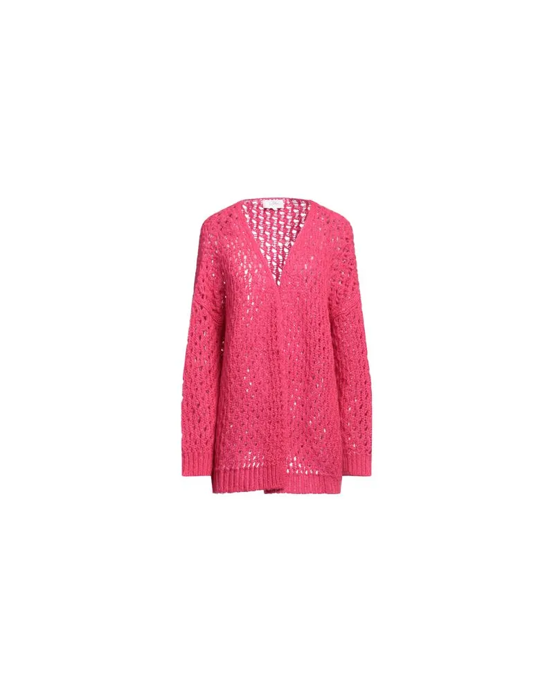 Soallure STRICKWAREN - Strickjackenauf YOOX.COM Fuchsia