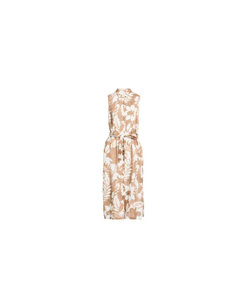 120% Lino KLEIDER - Midi-Kleiderauf YOOX.COM Beige