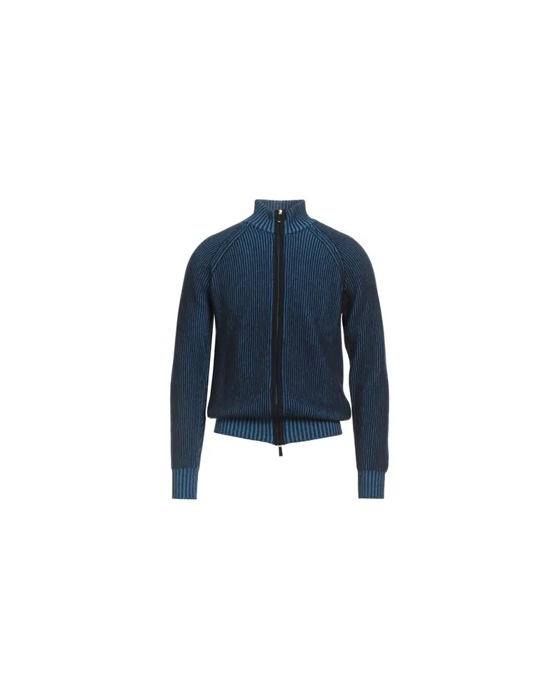 MOORER STRICKWAREN - Strickjackenauf YOOX.COM Blau