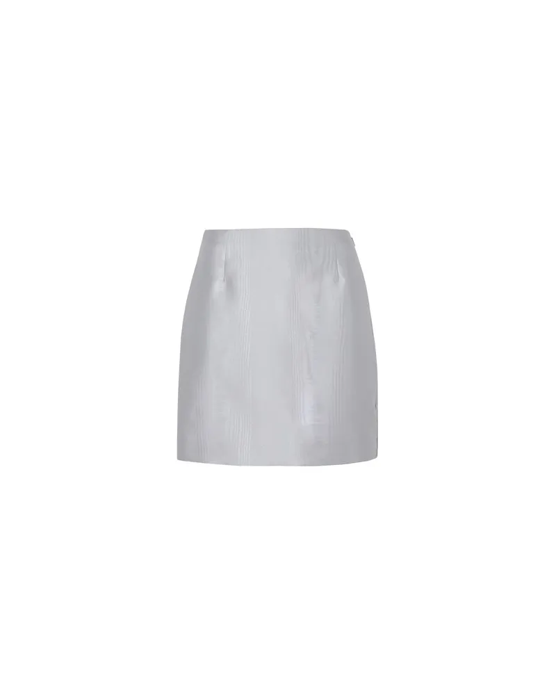 8 by Yoox MOIRÉ MINI SKIRT   - HOSEN & RÖCKE - Miniröckeauf YOOX.COM Grau