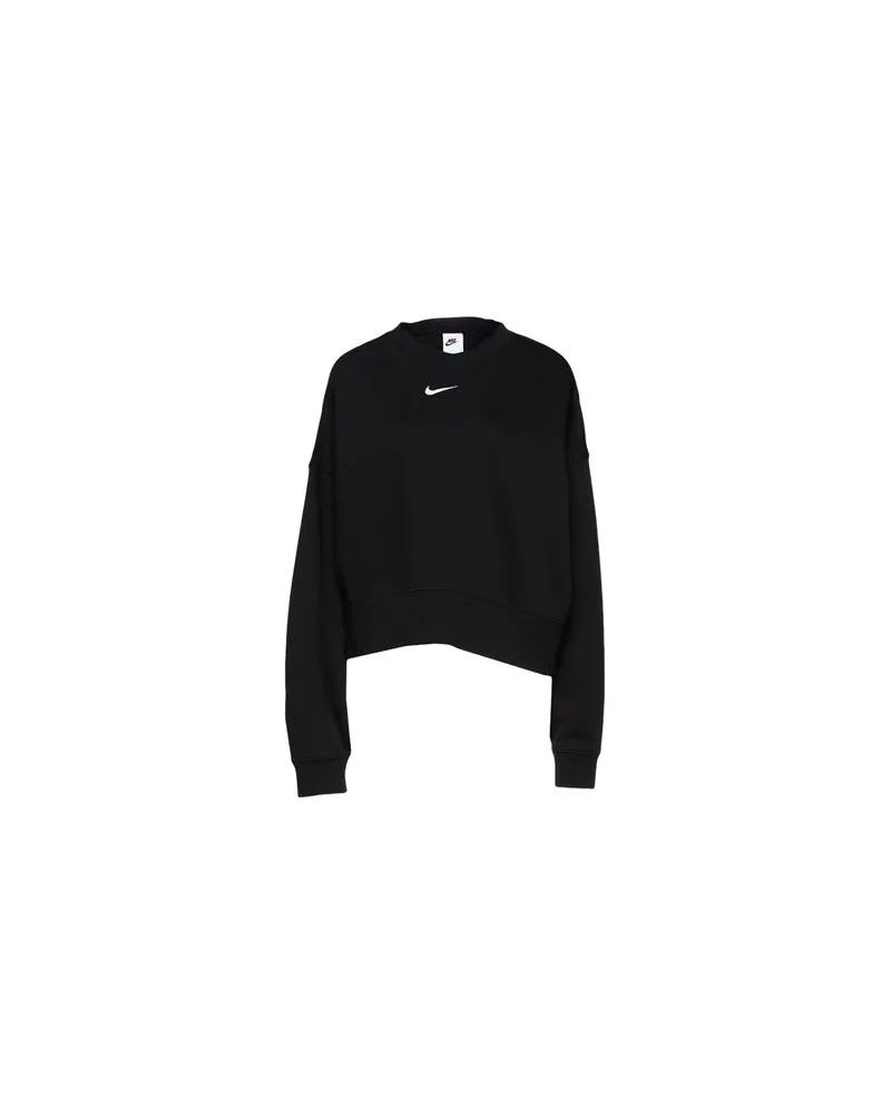 Nike ESSENTIAL FLEECE CREW  - TOPS - Sweatshirtsauf YOOX.COM Schwarz