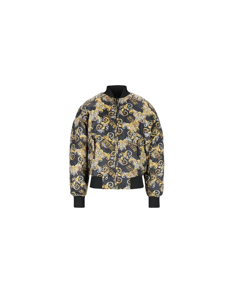 Versace Jeans JACKEN & MÄNTEL - Pufferjacken & Daunenjackenauf YOOX.COM Schwarz